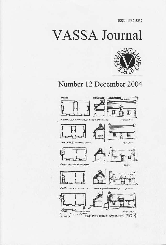 VASSA Journal 12 Cover