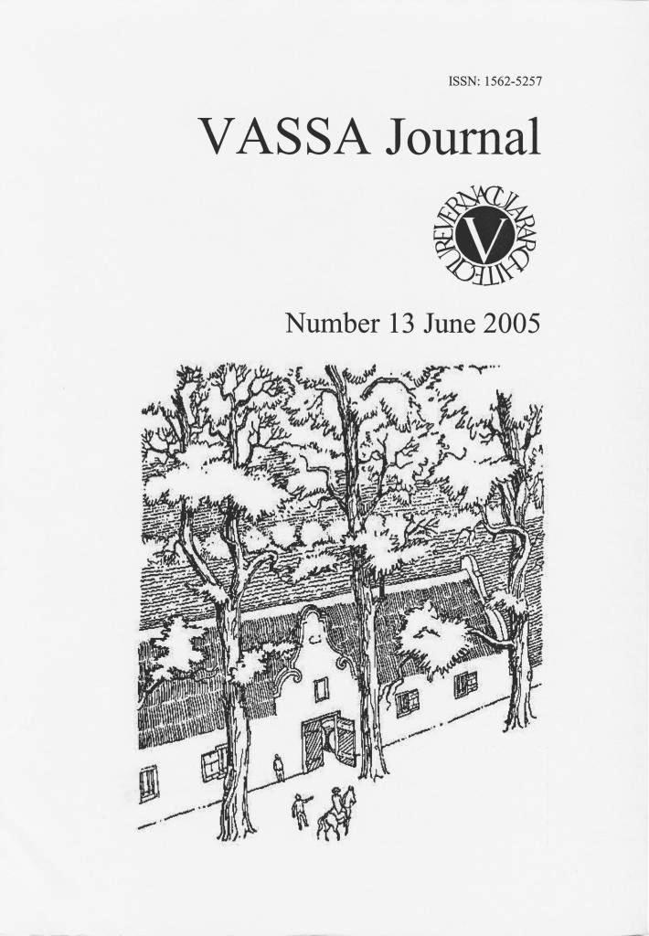 VASSA Journal 13 Cover