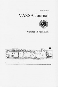 VASSA Journal 15 Cover