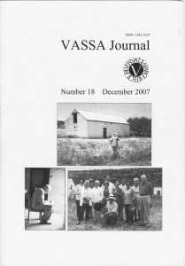VASSA Journal 18 Cover