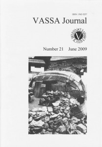 VASSA Journal 21 Cover