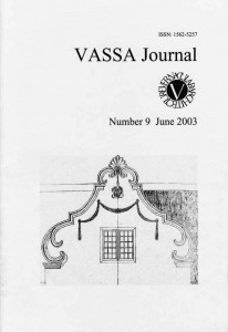 VASSA Journal 9 Cover